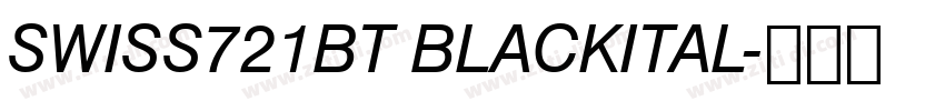 SWISS721BT BLACKITAL字体转换
